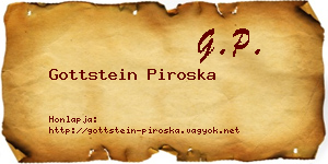 Gottstein Piroska névjegykártya