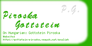 piroska gottstein business card